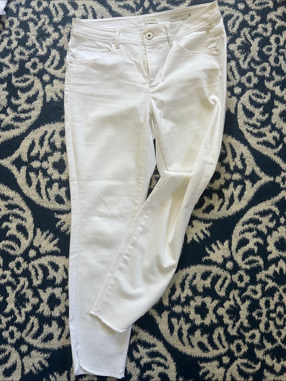 J. Jill White Stretch Skinny Jeans